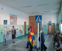 Кадеты ГИБДД провели Единый видеоурок безопасности  для школьников Ярославской области.