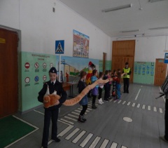 Детский сад в гостях у кадетов Госавтоинспекции.