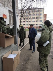 Андрей Сергеичев посетил пункт подготовки мобилизованных