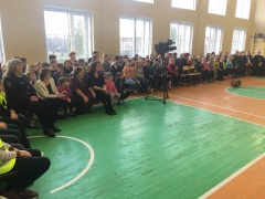 Открытие спортивного зала в Вышеславской школе.